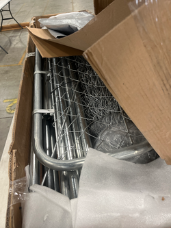 Steel Yard Kennel With Door
