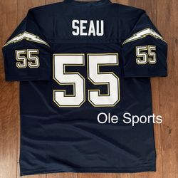 Chargers Seau Navy Men Jersey. Have Herbert Too