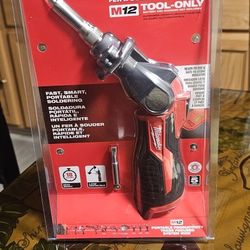 MILWAUKEE M12V-12-VOLT LITHIUM ION CORDLESS SOLDERING IRON TOOL ONLY BRAND NEW 