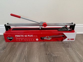 Rubi Practic 61 Plus-24 in. Tile Cutter with Tungsten Carbide Blade and Roller Guide