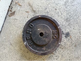 25 lb Cast Iron Weight Plate – One inch Plate