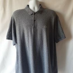 Lacoste men's gray golf polo shirt size 4XL