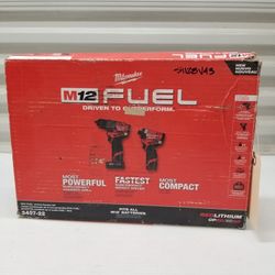 Milwaukee M12 fuel impact driver impacto destornillador hammer drill taladro rotomartillo combo kit