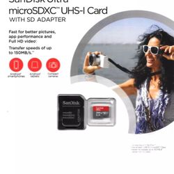 256GB, SanDisk Ultra microSDXC UHS-I Card 