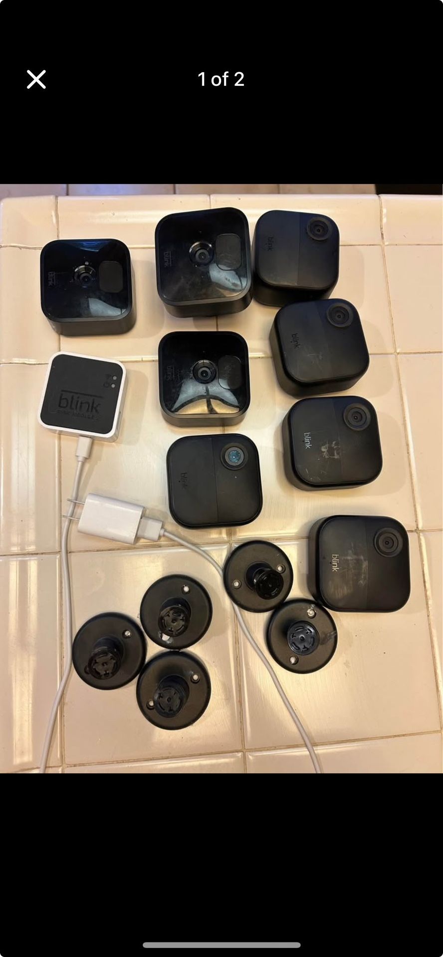 9 Piece Blink Security Cameras