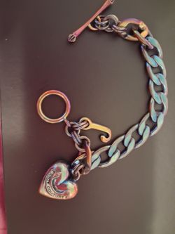 RARE Juicy Couture  Rainbow Metal Bracelet