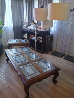 2 mathing tables 1 lamp