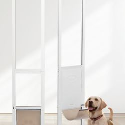 Adjustable Sliding Glass Pet Dog Door For Large Dogs