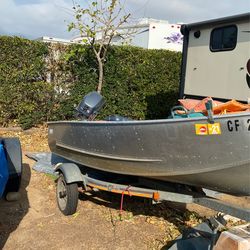 Klamath Trailer boat Calkins Trailer Yamaha 4 Stroke