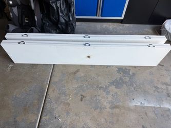 White Folding Table Tops with Hinges