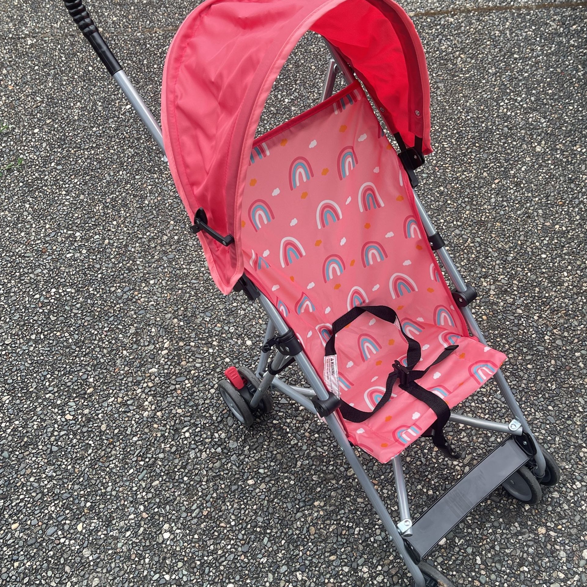 Rainbow Stroller With Canopy
