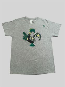 Oakland A's Athletics Latin American Heritage Gray T-shirt Rooster SGA