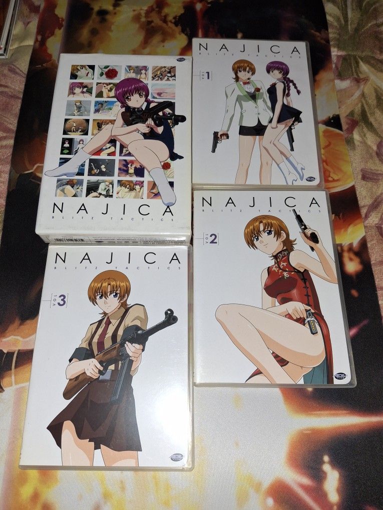 ADV NAJICA BLITZ TACTICS COMPLETE COLLECTION 3 DVD-SET...ANIME...VERY GOOD...OOP...SMOKE FREE HOME...$35...