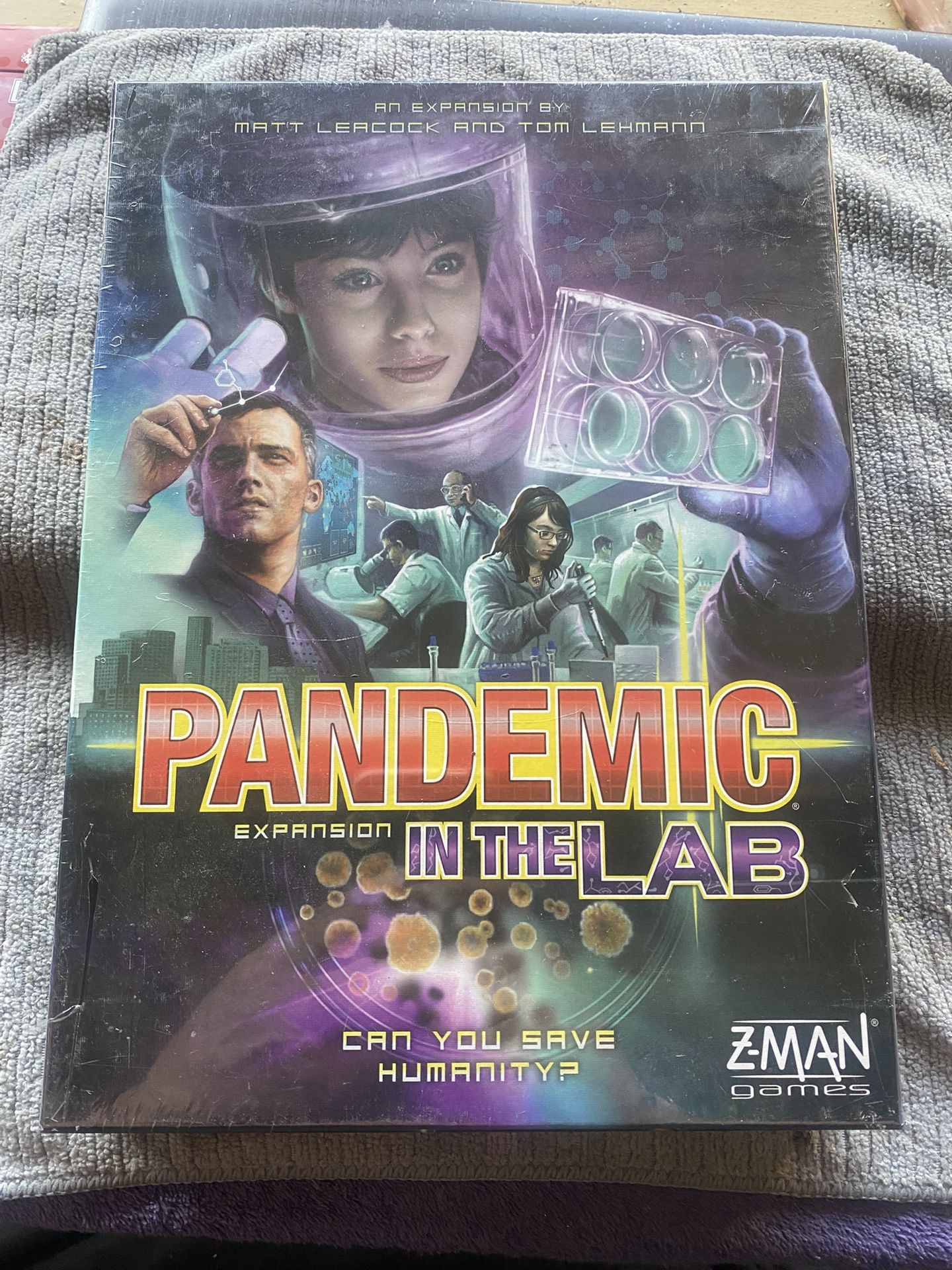 NEW Pandemic In The Lab Expansion Cooperative Board Game Z-Man Games by Matt Leacock
