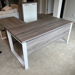 Office Desk & Cabinets 