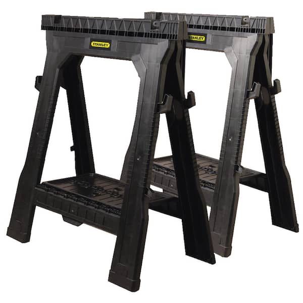 Stanley - 31 in. H Plastic Folding Sawhorse (2 Pack)