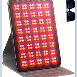 Red Light Therapy for Face 6 Modes, Portable Red Light Therapy Panel with Protective Goggles and Timer, Infrared Red Light Therapy for Body Care, Brow