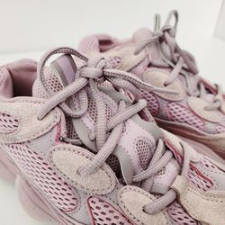 Adidas Yeezy Ortholite Purple Mesh And Suede 500 Soft Vision Low Top Sneakers Size 6.5