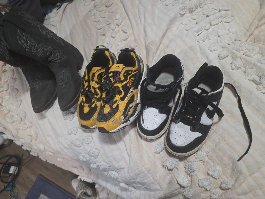 Shoes For Tolddlers Nike Fila Boots