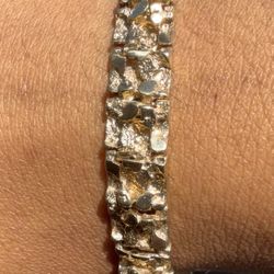Gold Nugget Bracelet 