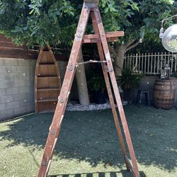 Vintage Ladder 7 Ft Tall