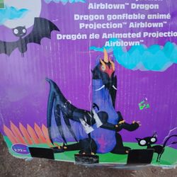8.95 ft  airblown animated projection  dragon