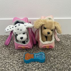  Our Generation Hop in dog carrier and plush poppy