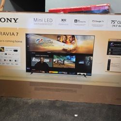 75” Sony smart 4k Bravia 7 mini led tv 