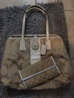 Coach purse with matching wallet