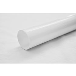 Jenacor Closet Rod Cover Rod Cover Rod Covers Plastic Tubing Rod Protective Cover Rod Cover Sleeve | White Plastic Closet Rod Cover 1-1/4 inch Diamete