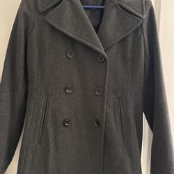 NY & co Gray Wool Pea Coat Small