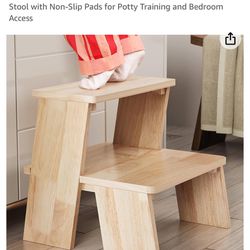 Wooden Toddler Step Stool