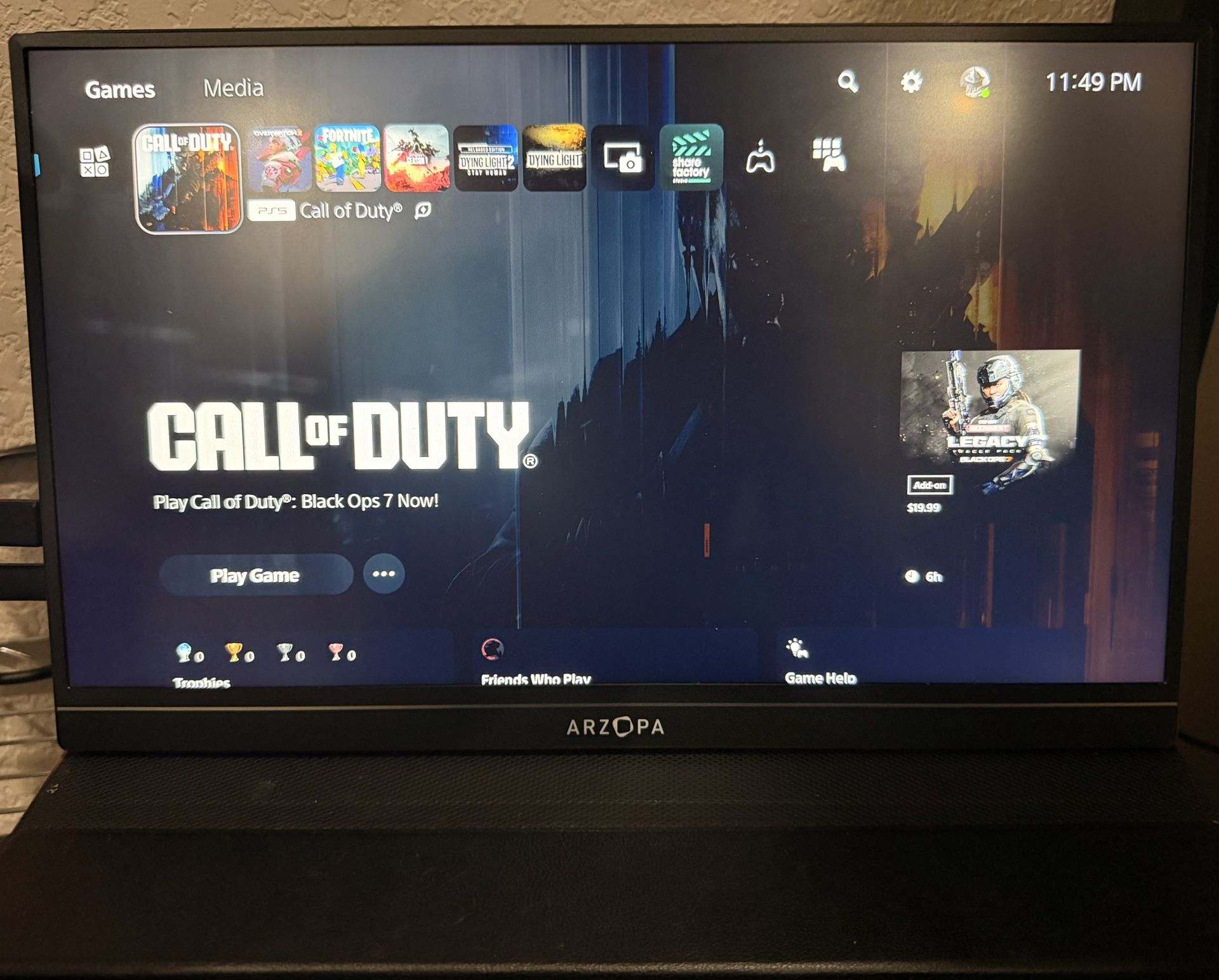 Arzopa 15.6” Portable Monitor