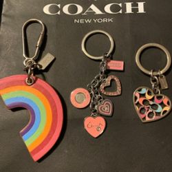 Coach Bundle of 3 Keychains for Maribel