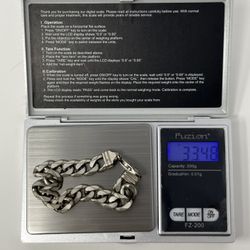 Men’s Italian Sterling Silver Bracelet- 33 Grams