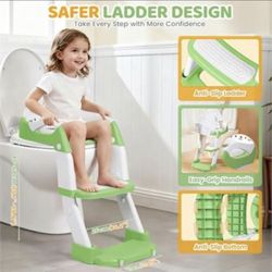 Orzbow Potty Training Seat, Toddler Toilet Seat with Step Stool Ladder, 2-i (SR)