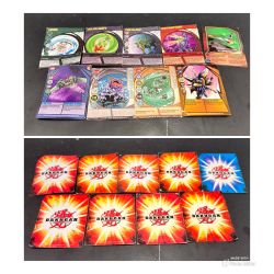 9 Bakugan Cards (3 metal, 6 regular) 