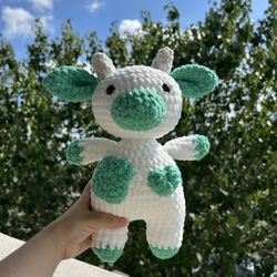 Handmade Crochet Cow