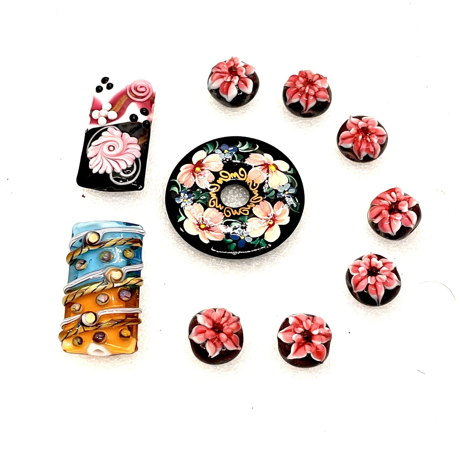 Mixed Lot Of Glass Beads