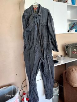 Gray Work Coveralls Mechanic Jumpsuit