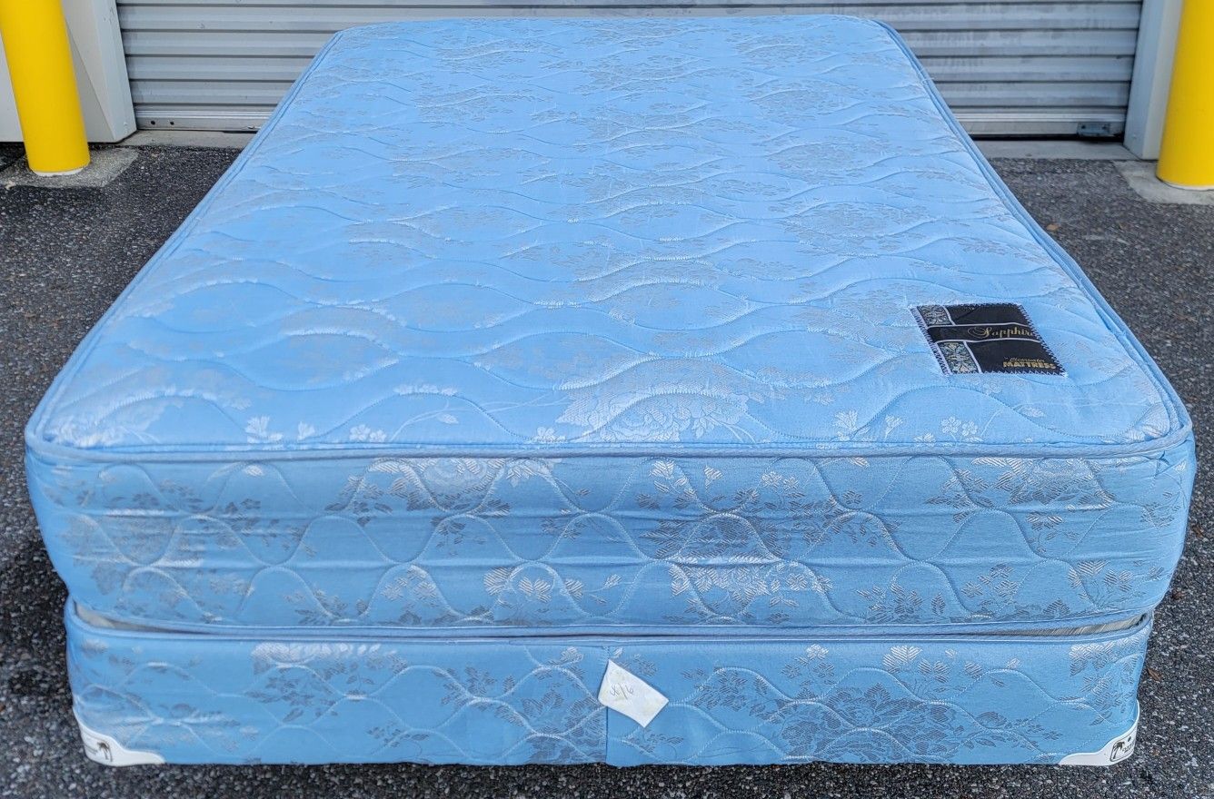 (FREE DELIVERY) Sapphire Sleep Full Mattress & Boxspring 