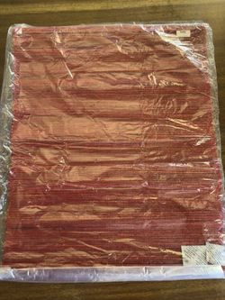 New Red Rectangular table Mats 