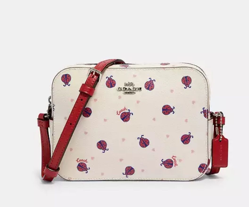 COACH Mini Camera Bag With Ladybug Print