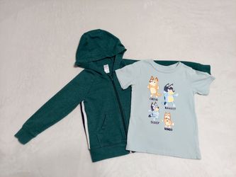 Carter's Hoodie & Bluey T-Shirt Set 4T