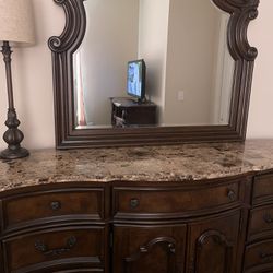 Large Dresser With Mirror 