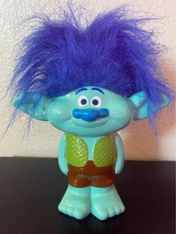 Like New Trolls "Branch" Figural Ceramic Piggy Bank - 9” H