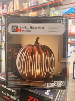 Member's Mark Pre-Lit Shimmering Pumpkin Brand New in Box