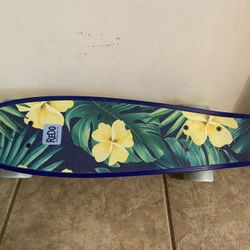 ReDo Yellow Floral Skinny Skateboard 