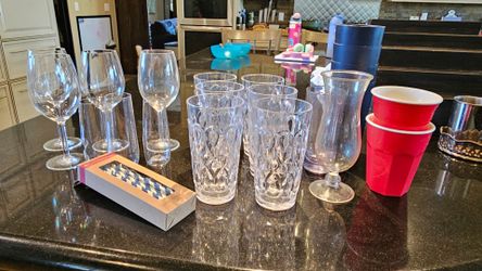 Plastic glasses