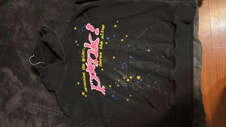 Black pink spider hoodie